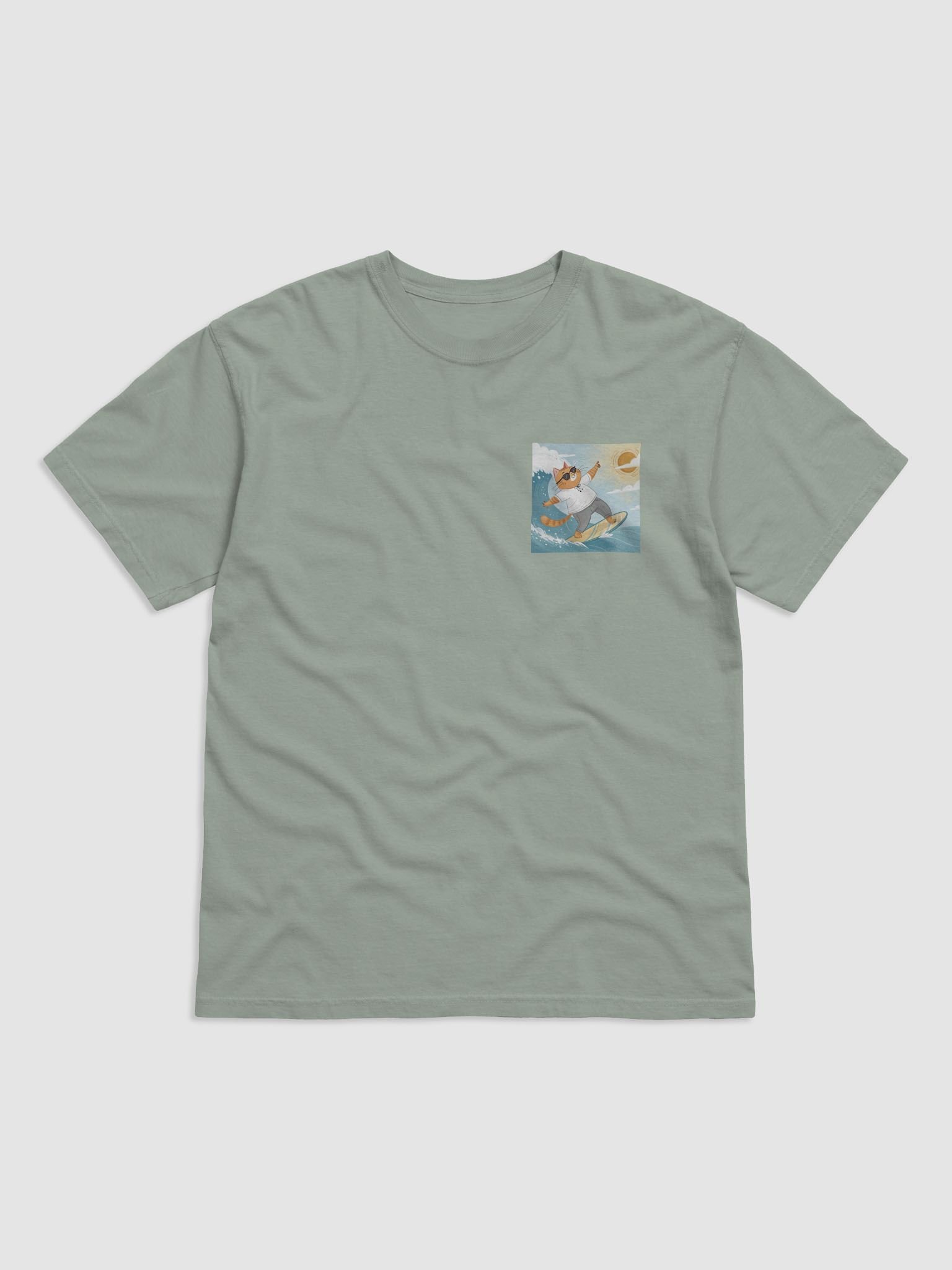 Surfing Cat Sunglasses T-Shirt product image (2)