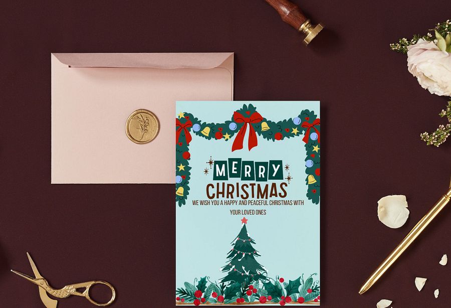 Christmas and New year greetings cards Bundle No 1 (5Cards) product image (6)