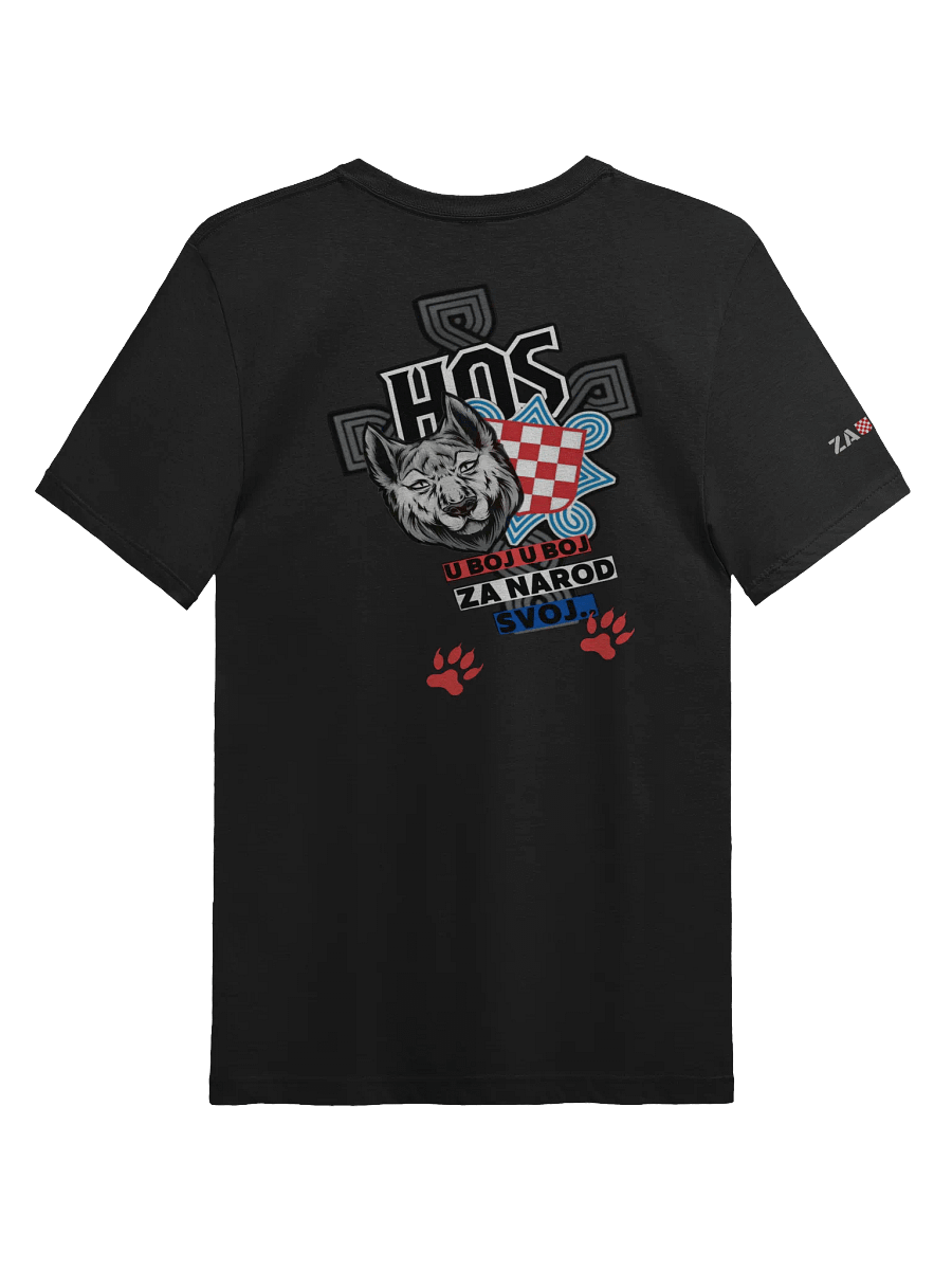 Shielded Patriot Black Croat Legion Next Level Tee product image (2)