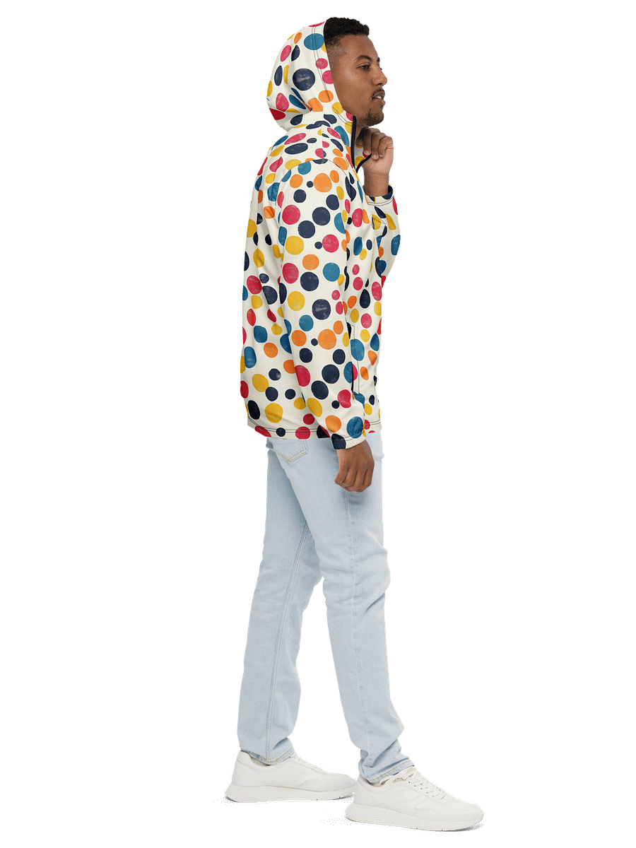 Polka Dot Illusion Vintage Retro Unisex Windbreaker product image (4)