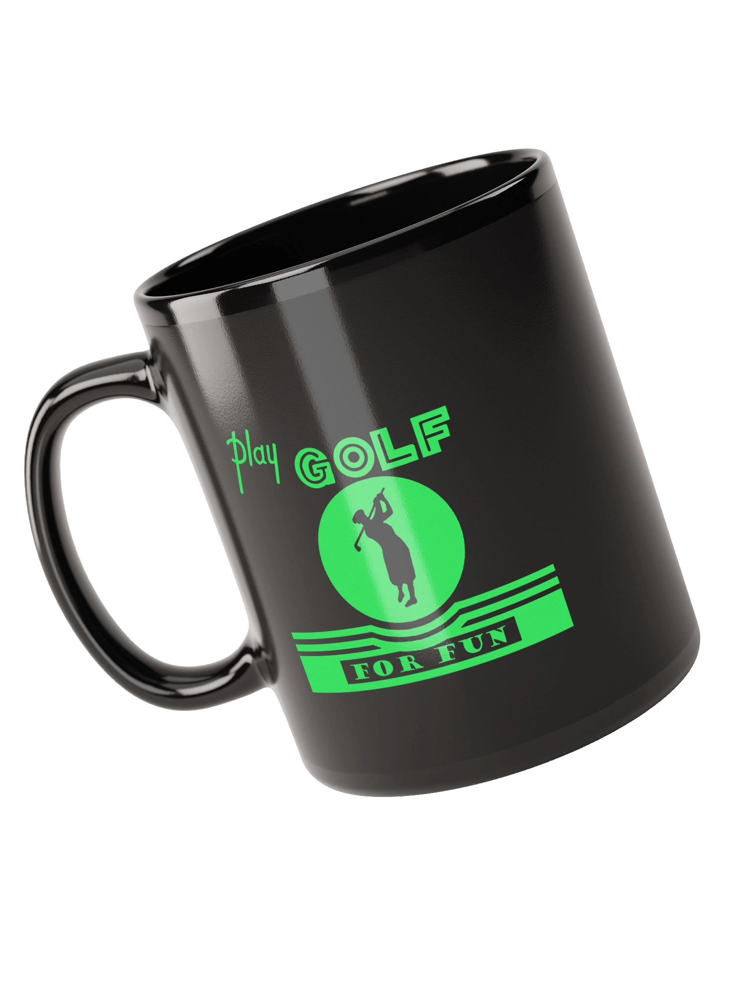 'Golf for Fun' Black Mug product image (4)