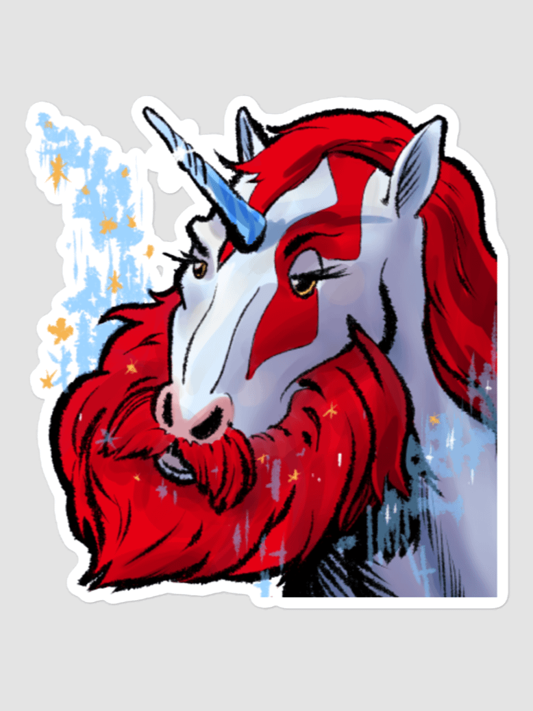 Unicorn Emote Sticker product image (4)