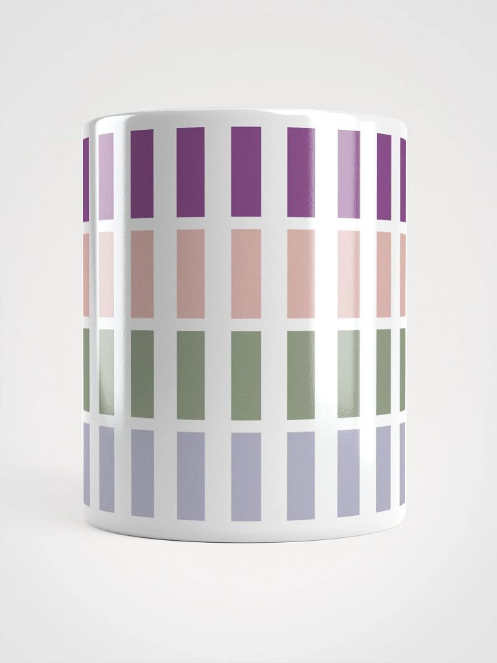 Contrasting Colores Rectangle Patterns White Mug product image (9)