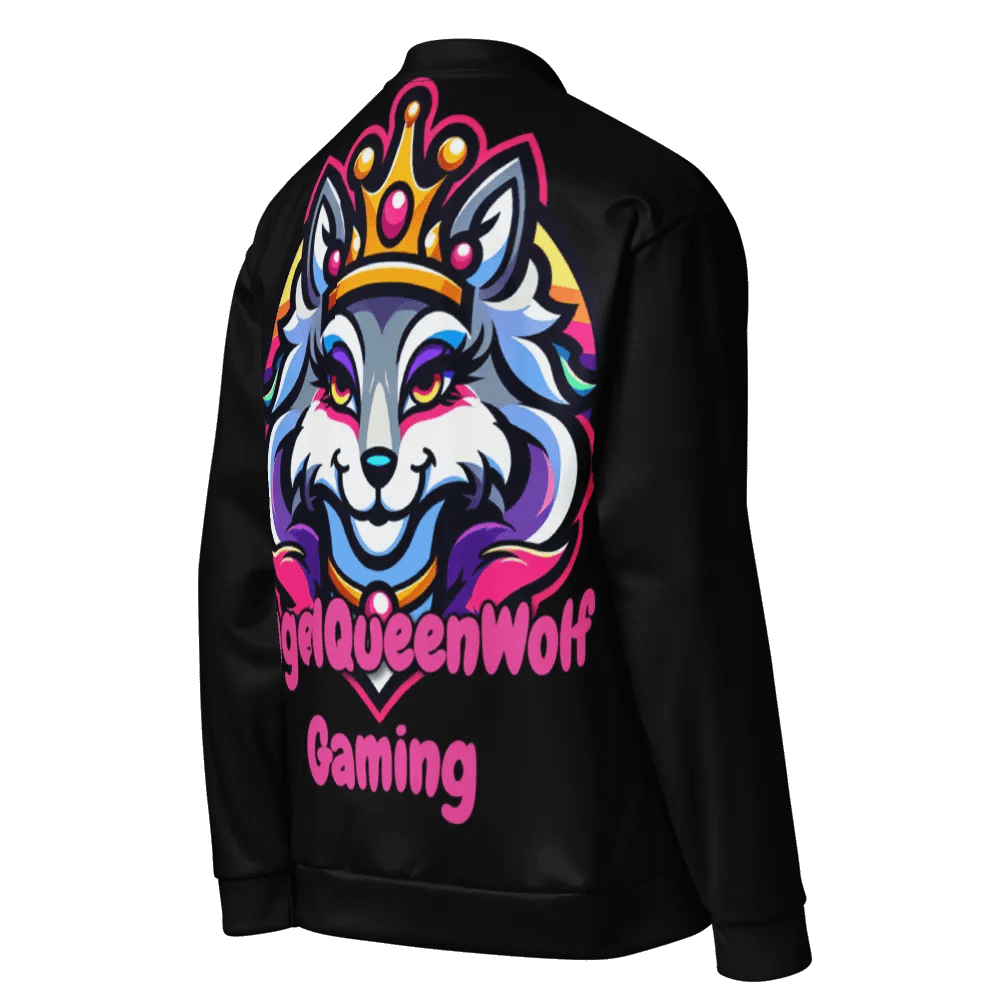 AngelQueenWolf Print Bomber Jacket product image (9)