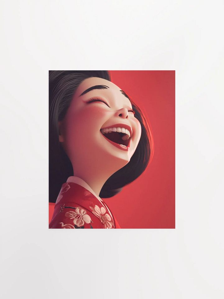Joyful Geisha Laughter Poster product image (1)