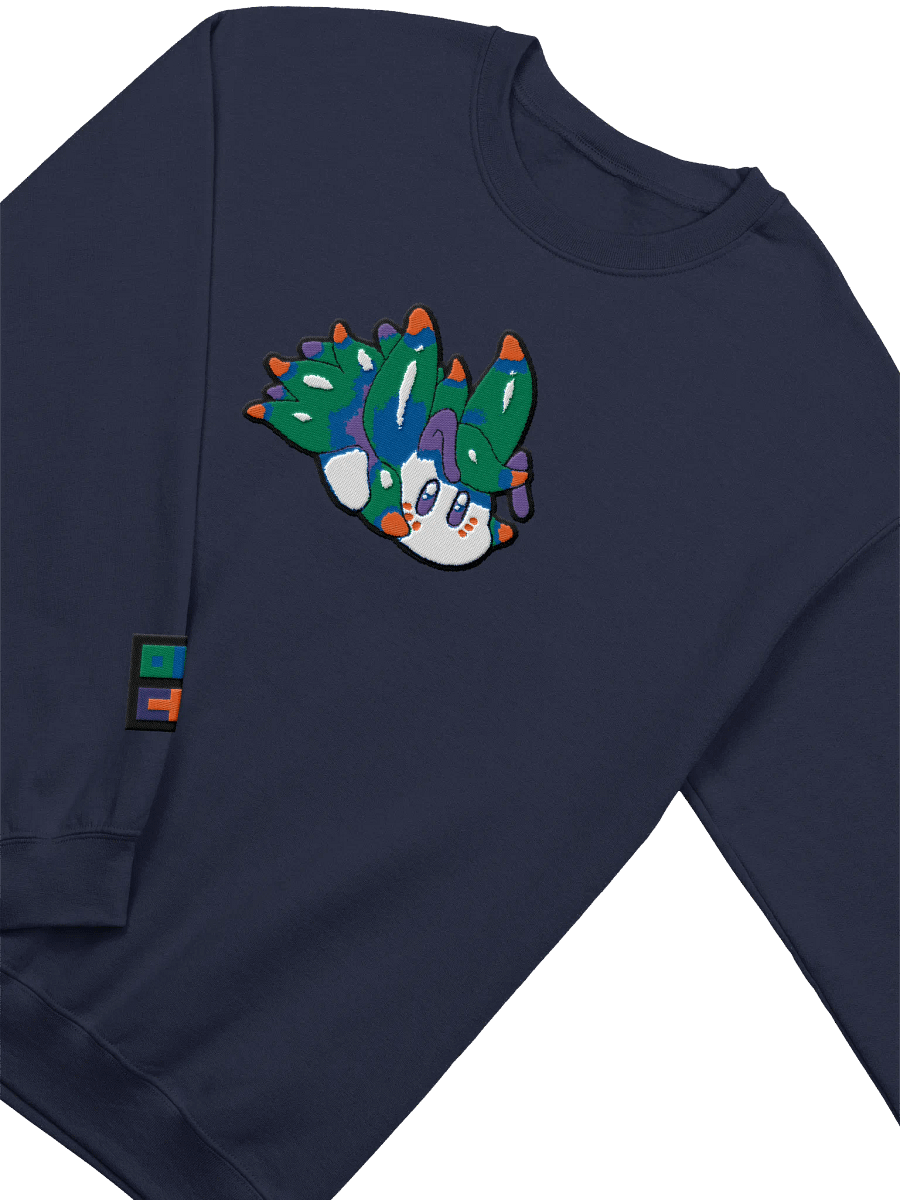 "Cutie Keys" Basic Embroidered Sweatshirt - Nudibranch Leaf Sheep Sea Slug product image (3)