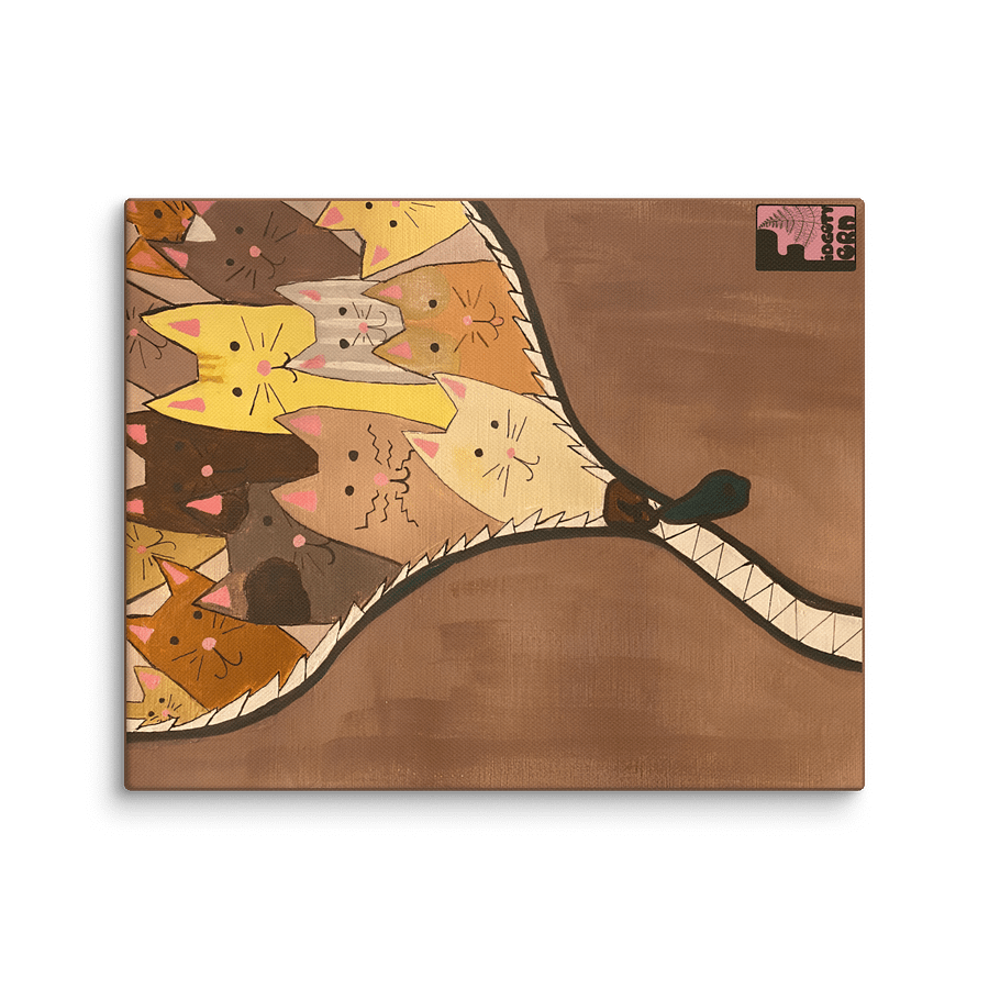 "Unleash The Cats" Canvas Print (Brown) product image (1)