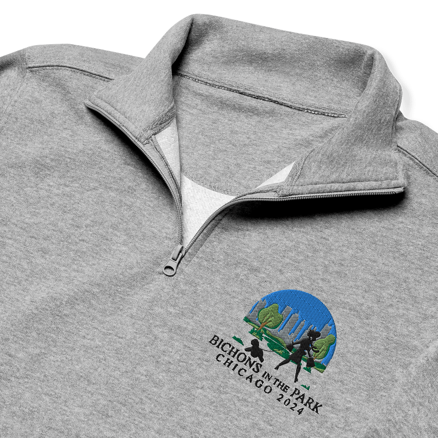 2024 National Specialty Embroidered 1/4 Zip Cotton Heritage Unisex Fleece Pullover product image (2)
