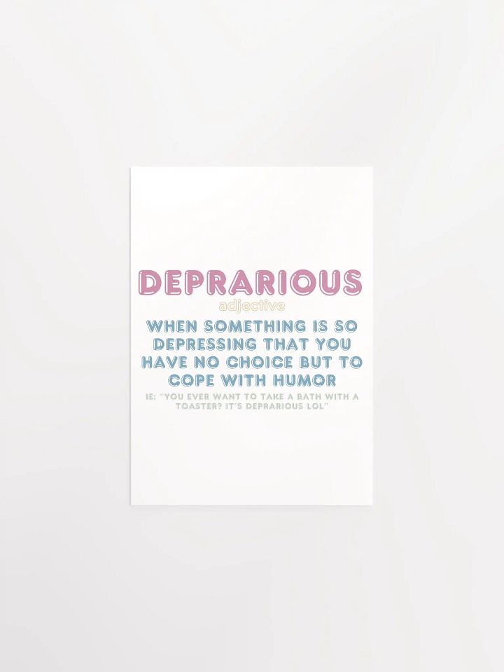 Deprarious - poster product image (2)