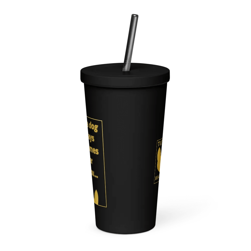 Doopsters - I know a Dog Gamer - 20 Ounce Insulated Tumbler with Straw product image (3)