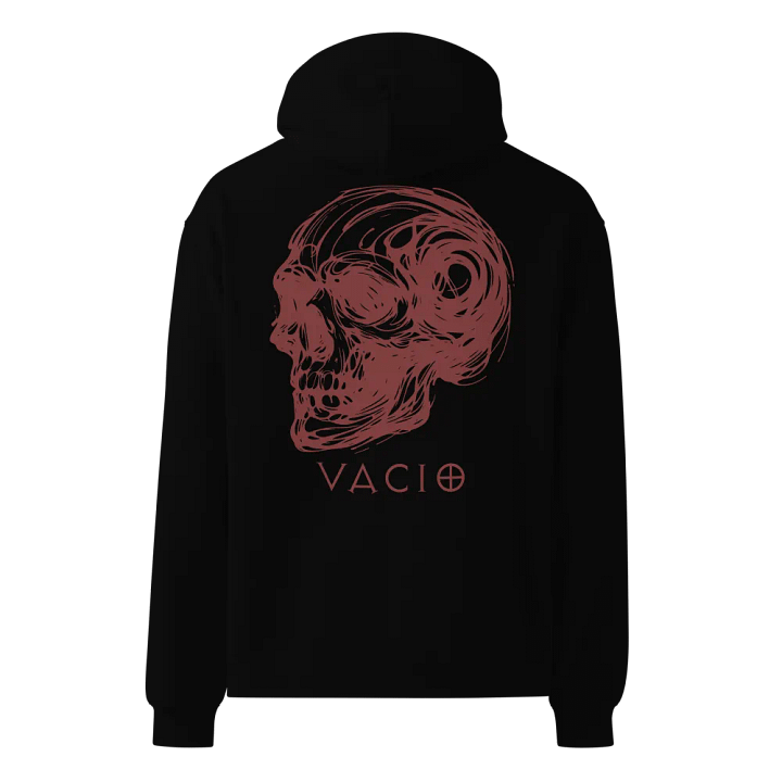 VACIO Skull Swirl Premium Relaxed Fit Hoodie (RED) product image (5)