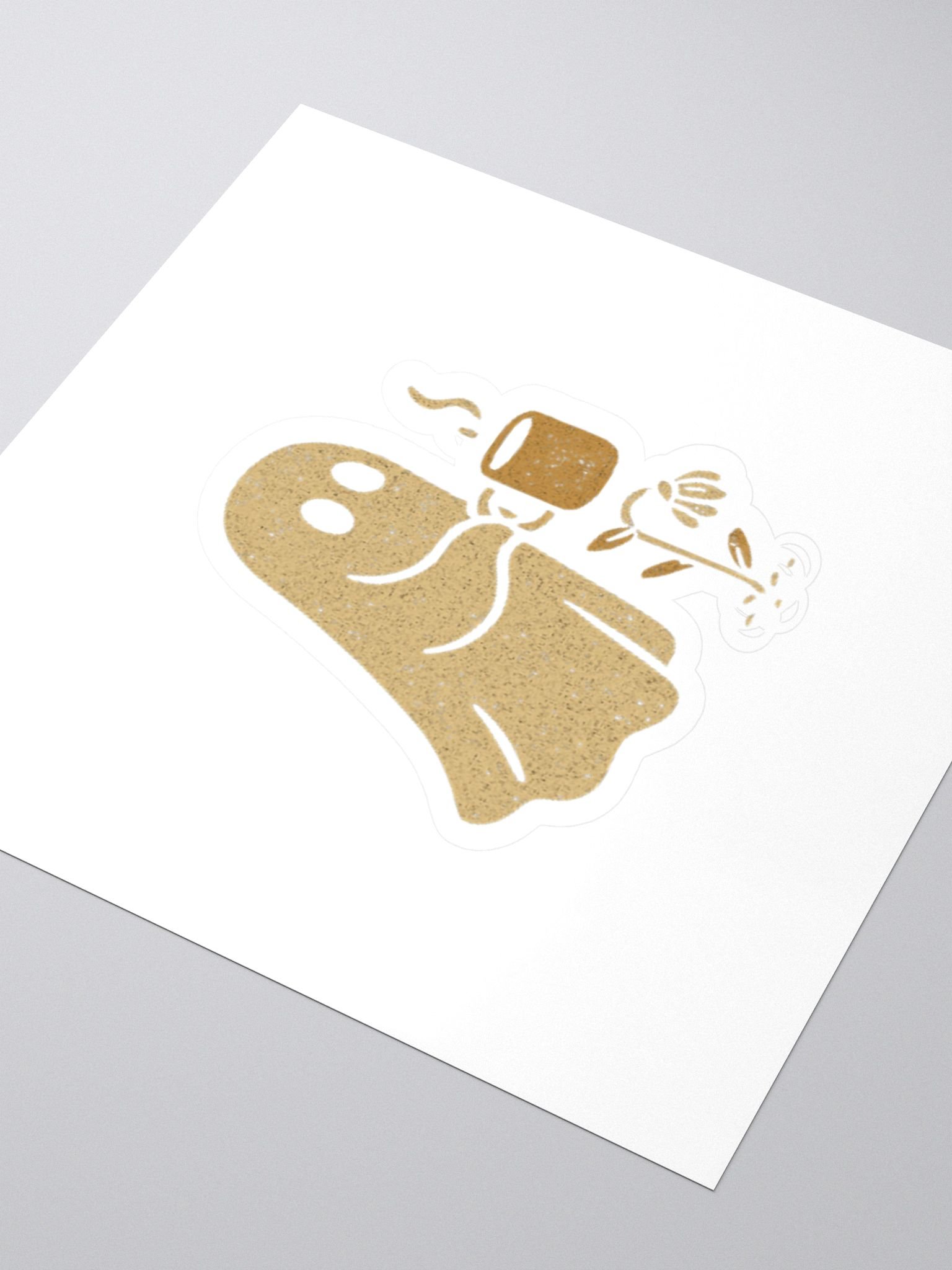 Ghost & Flower Coffee Sticker product image (3)