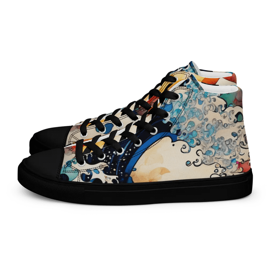 Japanese Wave Art High Tops product image (1)