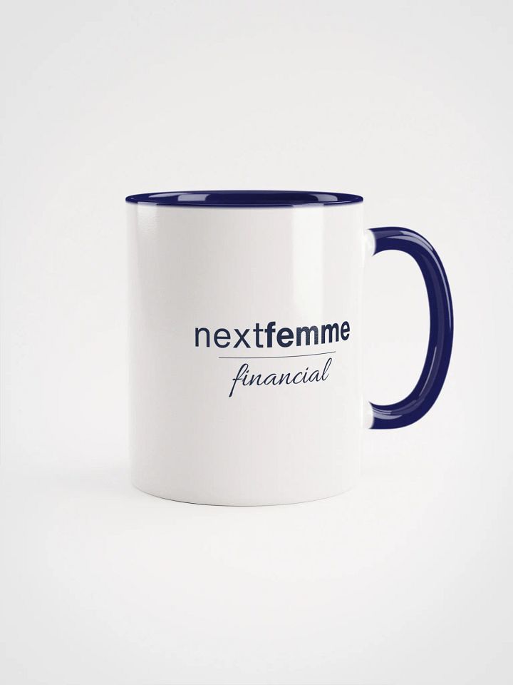 Repeated Ceramic Mug with Navy Logotype product image (1)