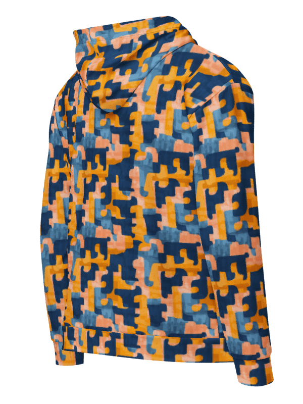 Flowing Shapes | Recycled Unisex ZIP Hoodie product image (7)