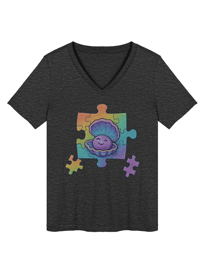 Vibrant Puzzle Piece TISM TRIBE V-Neck product image (1)
