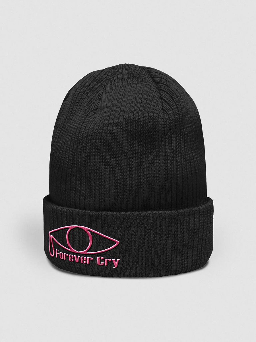Forever Cry - Pink #1 - Beechfield Organic Ribbed Beanie product image (2)
