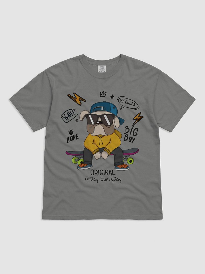 Skater Dog Streetwear Graphic T-Shirt product image (2)
