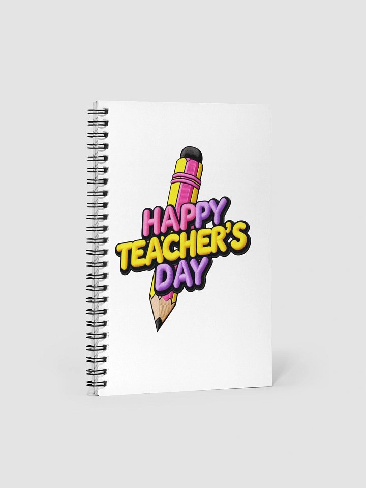 Vibrant 3D Happy Teacher's Day Notebook product image (1)