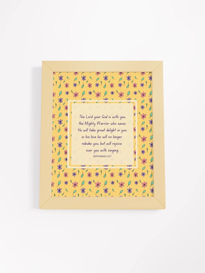 Bible Verse Print - Zephaniah 3:17 product image (1)
