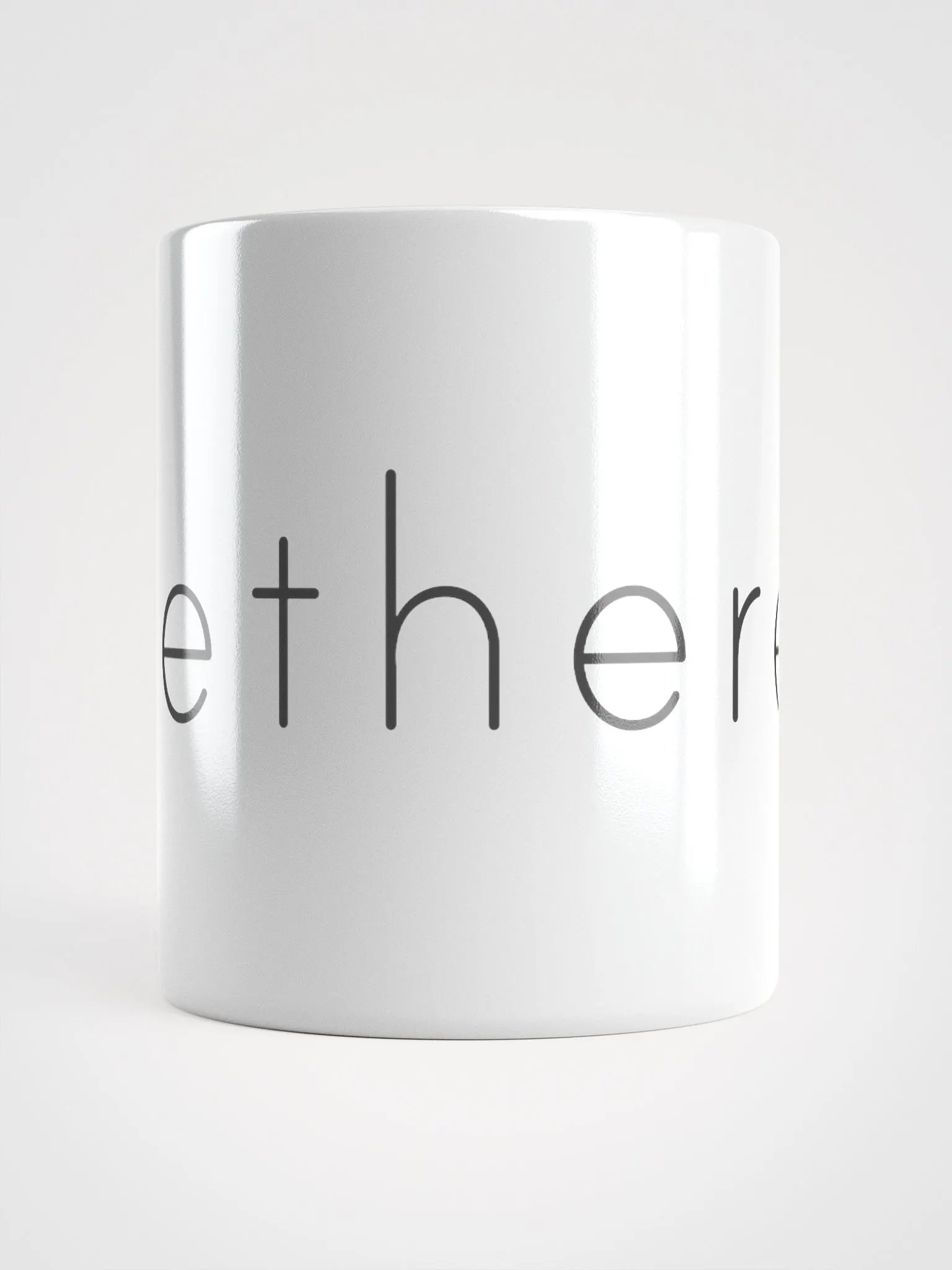 Ethereum Logo White Glossy Mug product image (6)