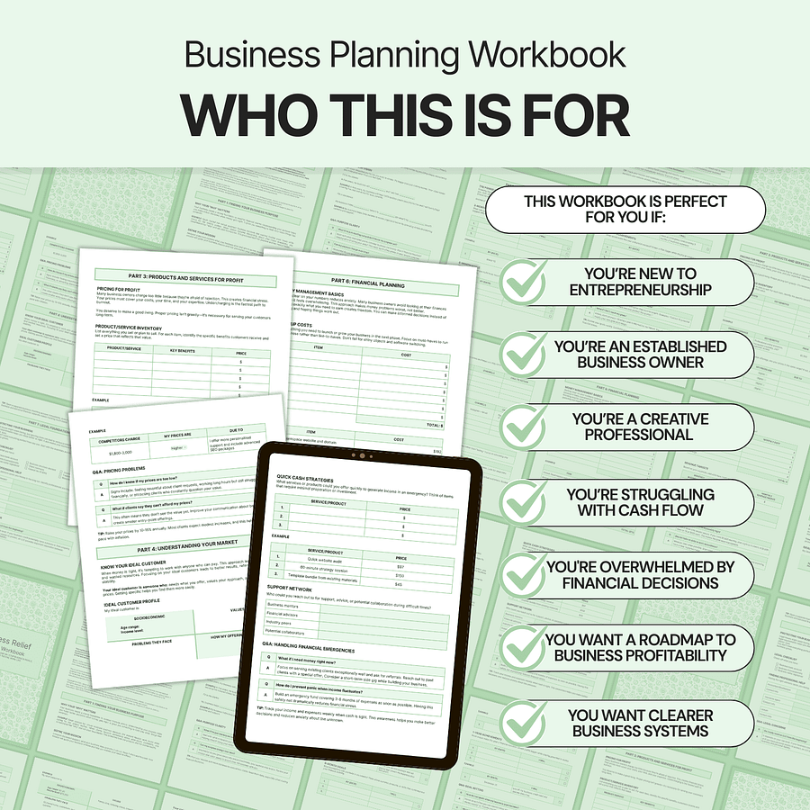 Financial Stress Relief - Google Docs product image (3)