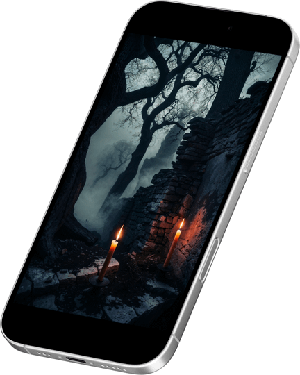 Candlelit Ruins Phone Wallpaper product image (1)
