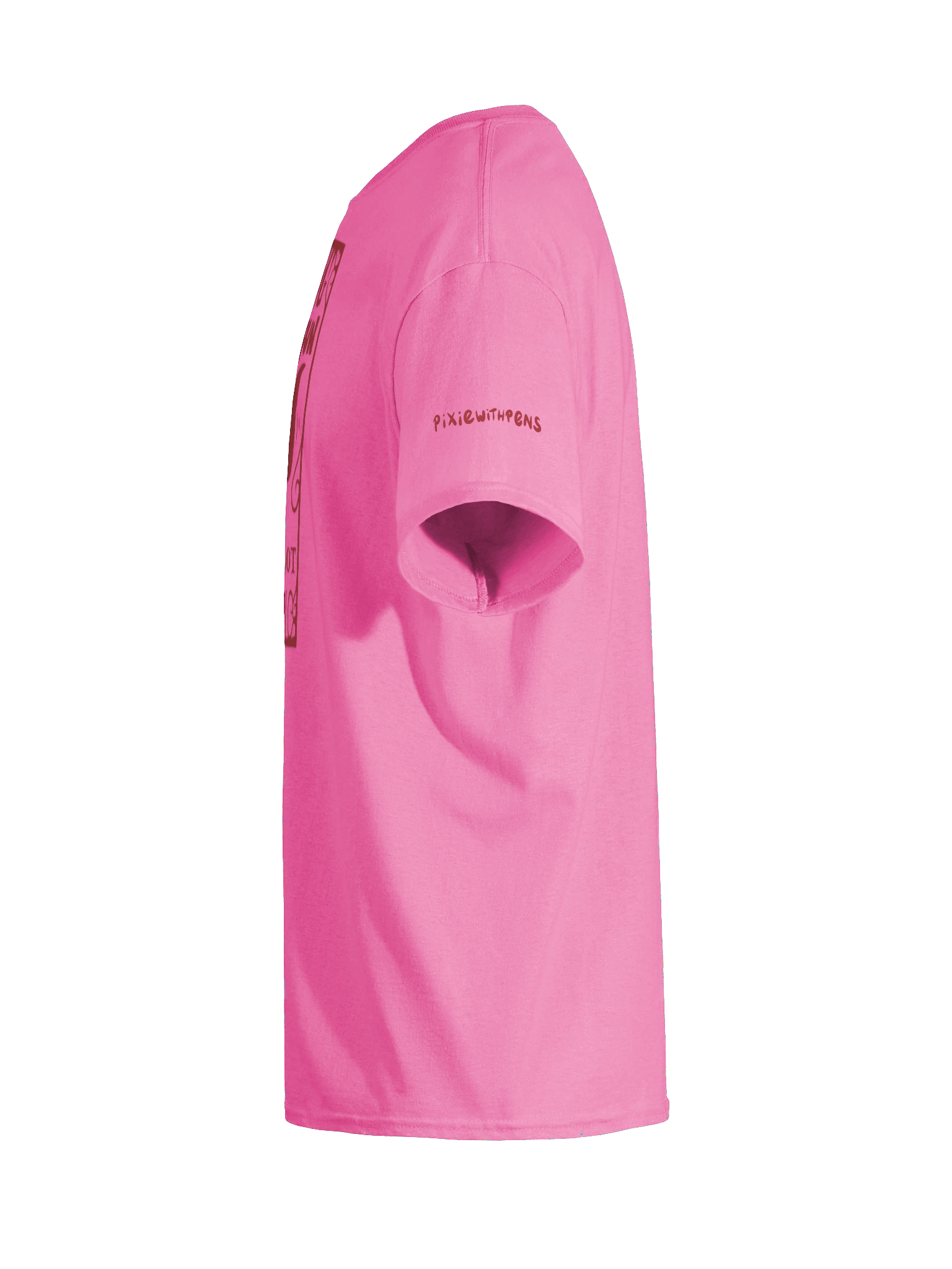 having fun is not a sin red on pink t-shirt product image (21)