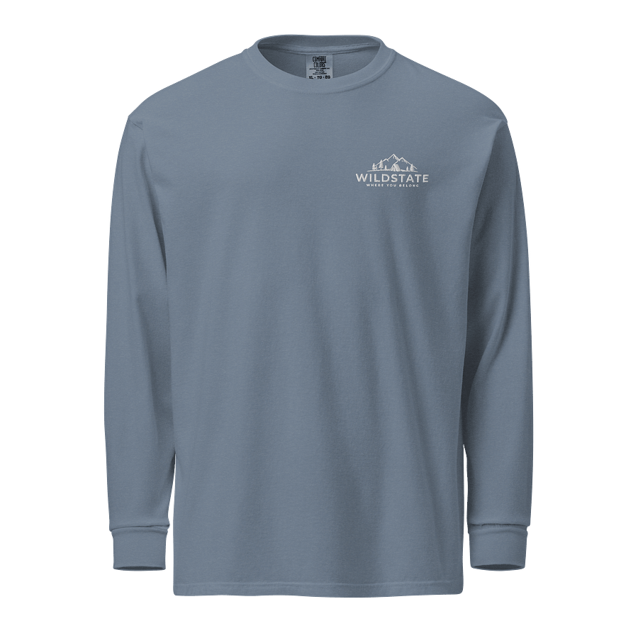 Unisex Garment-Dyed Heavyweight Long Sleeve Shirt - Wildstate product image (5)