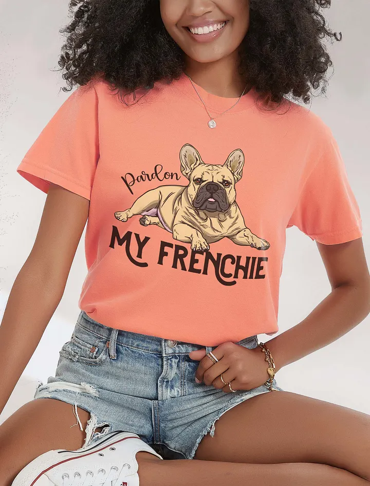 Pardon My Frenchie T-Shirt of a French Bulldog (Fawn) | Funny T-Shirt for Frenchie Paw-rents product image (26)