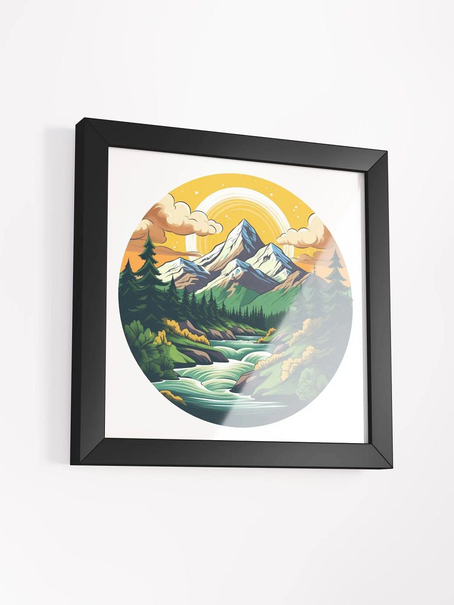 morning mountains framed print product image (3)