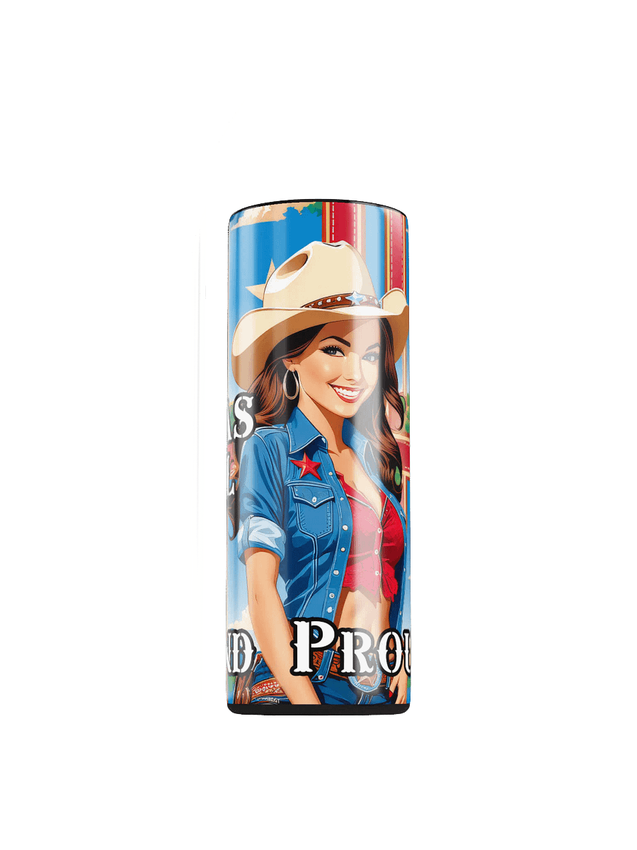 Texas Girl 20 oz Skinny Stainless Steel Tumbler - v4 product image (1)