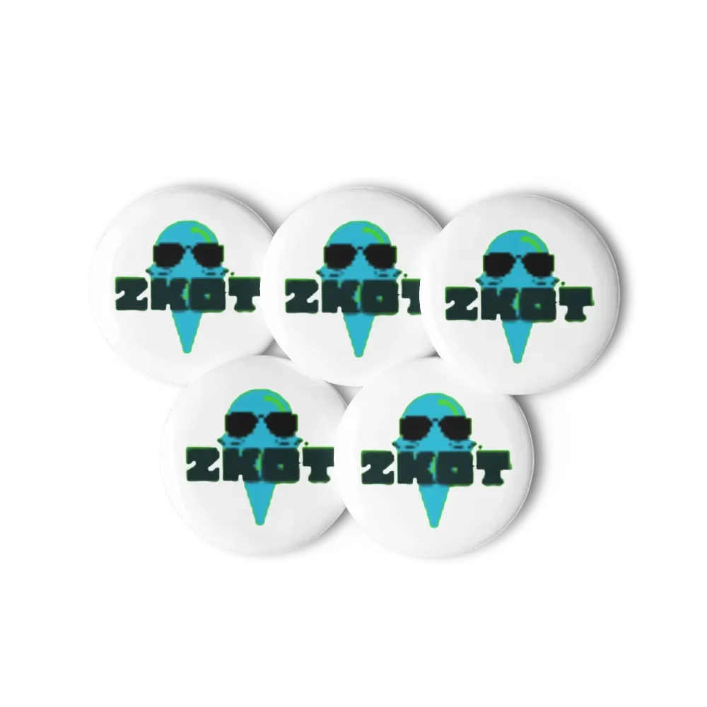 ZKOT Pin Buttons Set of 5 - Show Your Support with Style - Accessories product image (2)