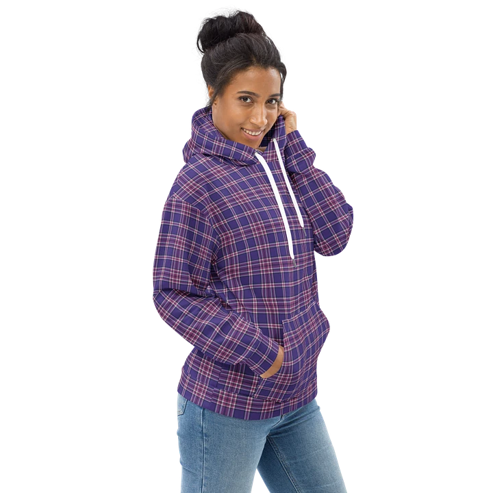 Purple Orchid and Violet Plaid Hoodie product image (1)