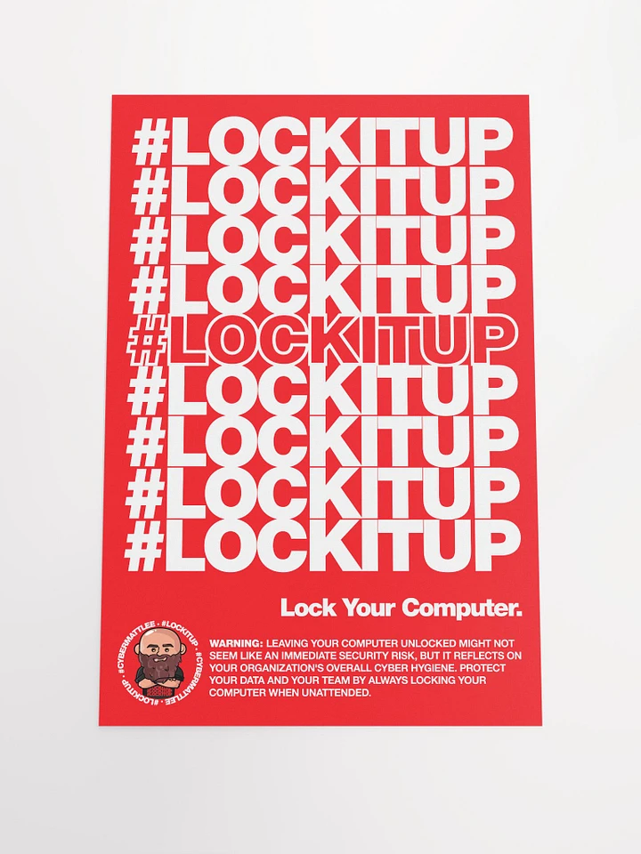 #LOCKITUP - Poster (Red) product image (1)