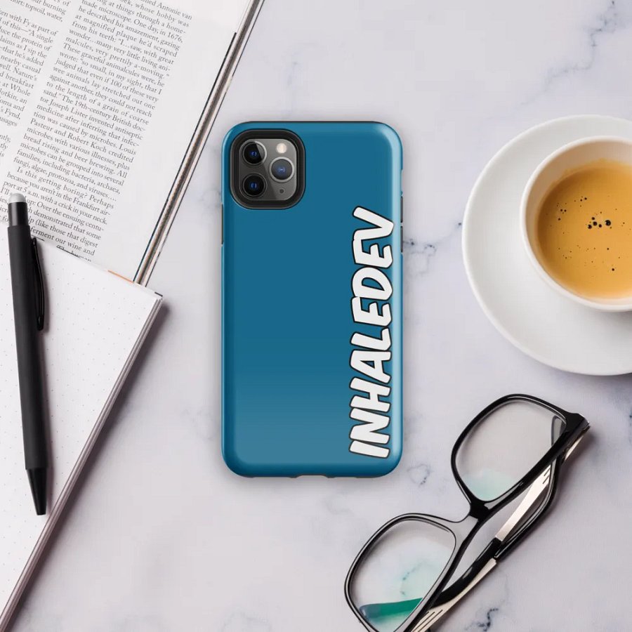 Blue InhaleDev iPhone Tough Case product image (6)