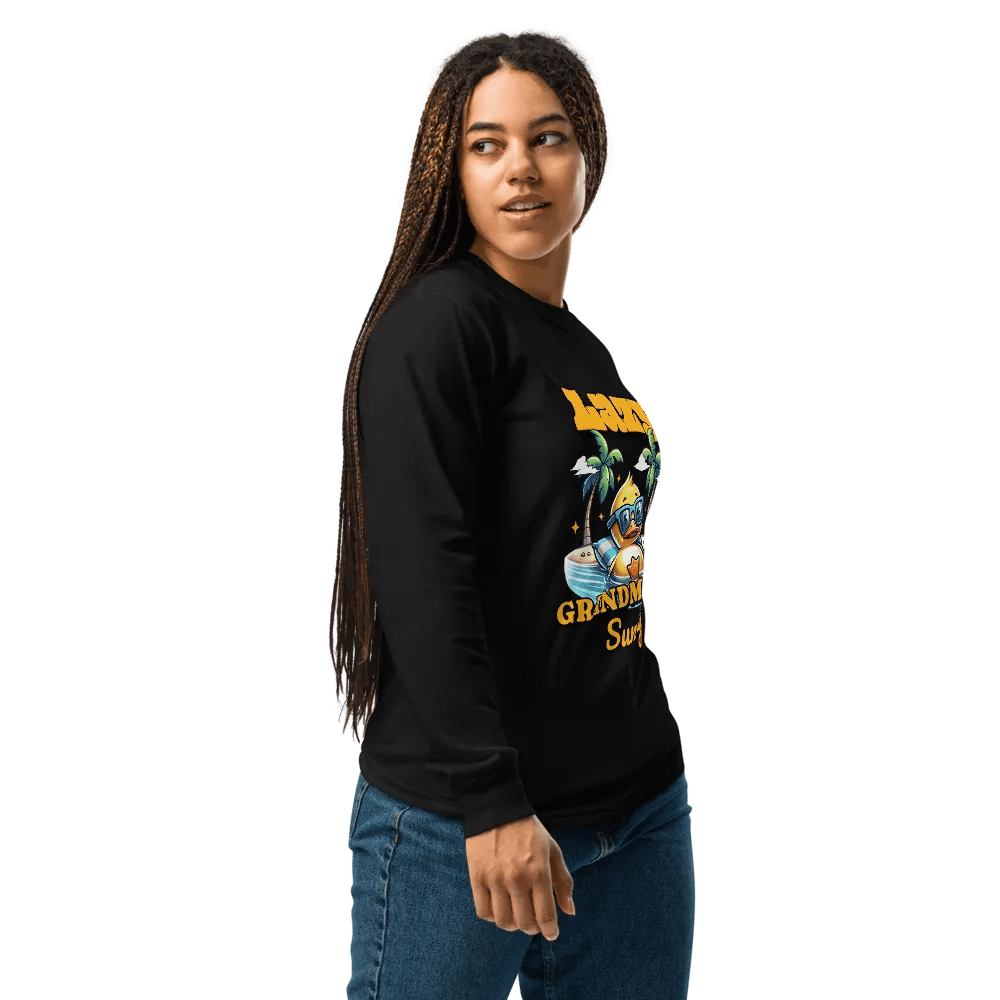 Grandma Tropical Duck Long Sleeve Shirt product image (3)