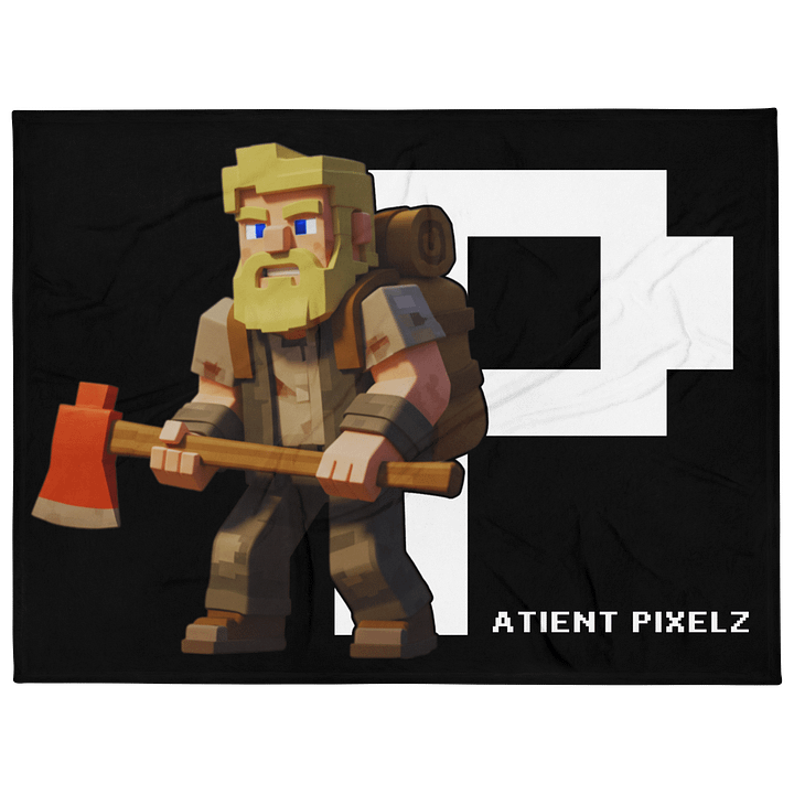 Patient PixelZ P Logo Throw Blanket product image (1)