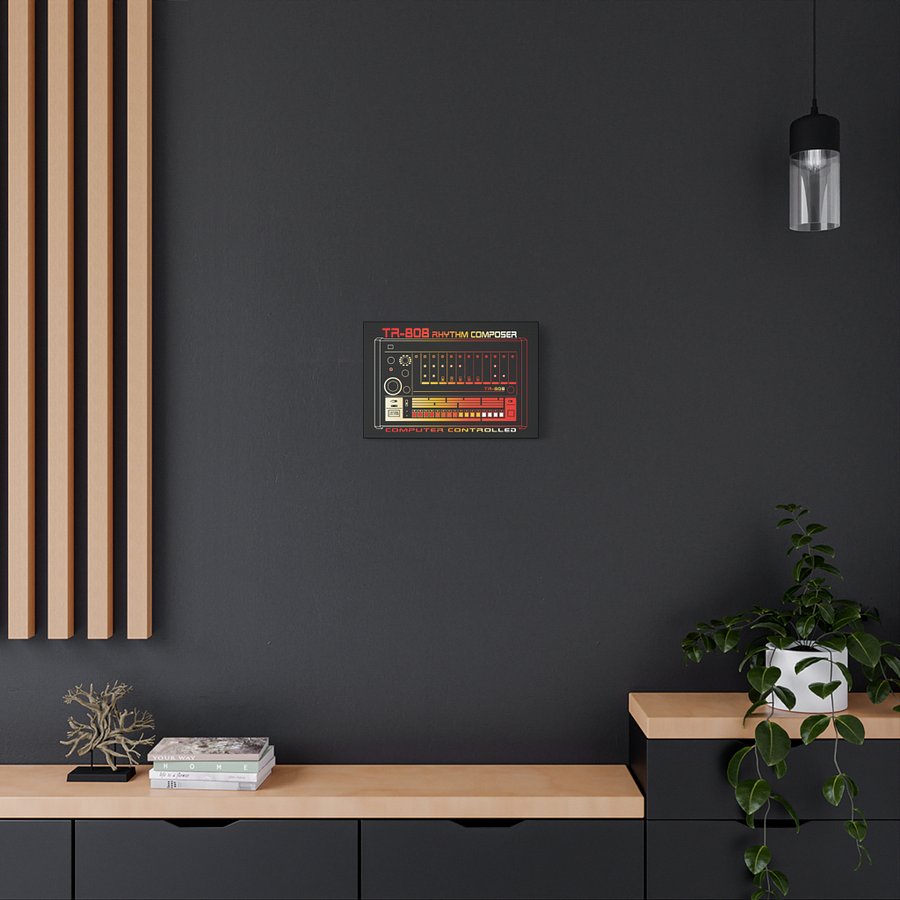 TR-808 - Canvas Artwork (Roland 808 Rhythm Composer Drum Machine) by Vintage Voltage product image (4)