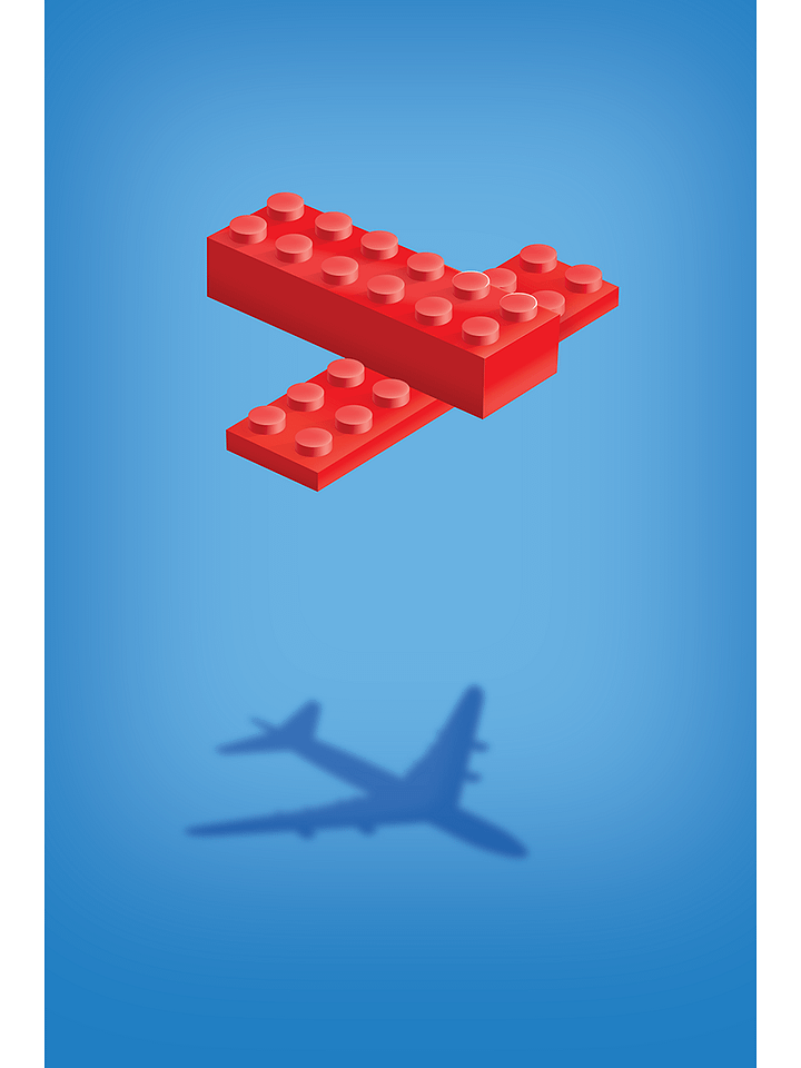 Plane (Red) | Poster product image (1)