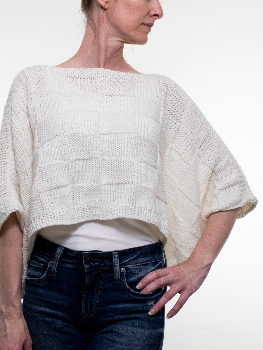 How to Knit a Seamless(ish) Quilt Poncho - Gentle Breeze product image (3)