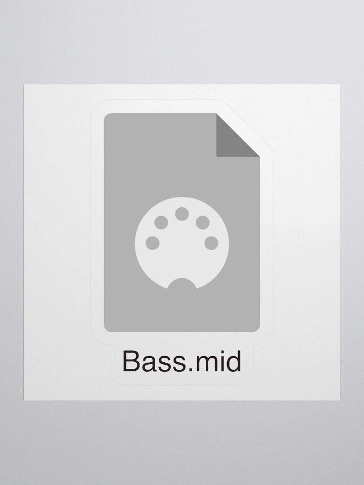Bass.mid Sticker product image (2)