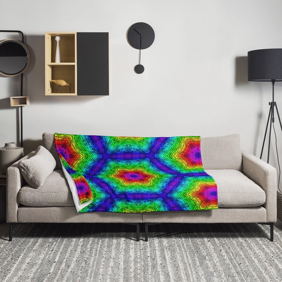 Colorful Hexagons Throw Blanket product image (25)