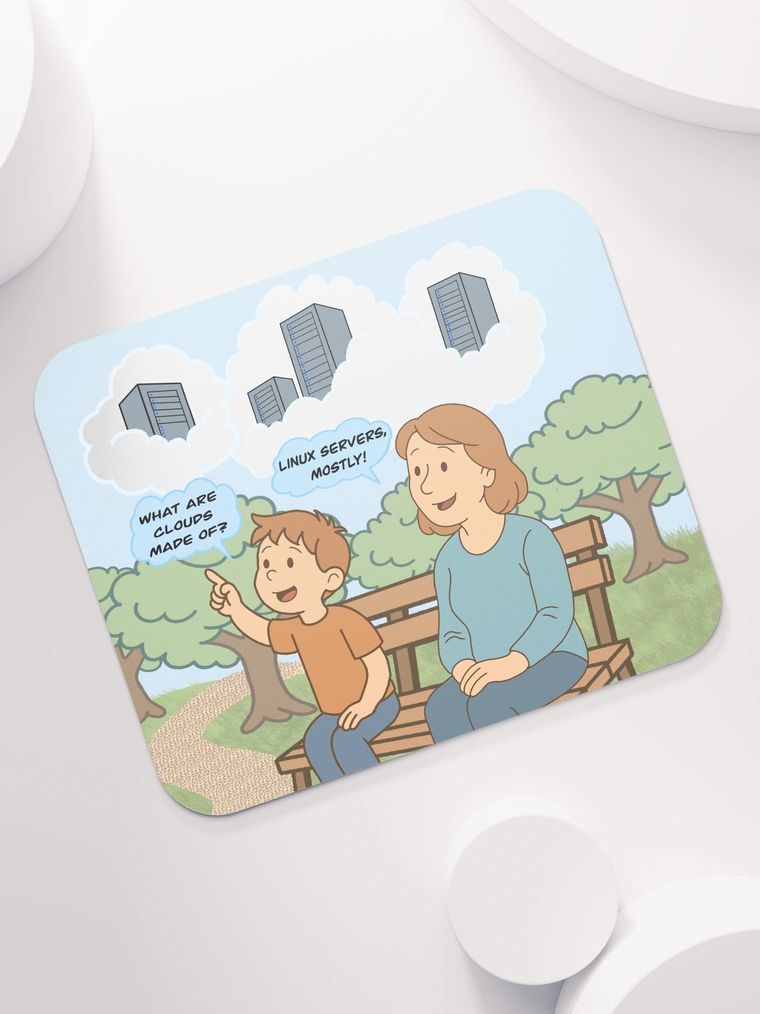 Linux Clouds Mouse Pad product image (7)