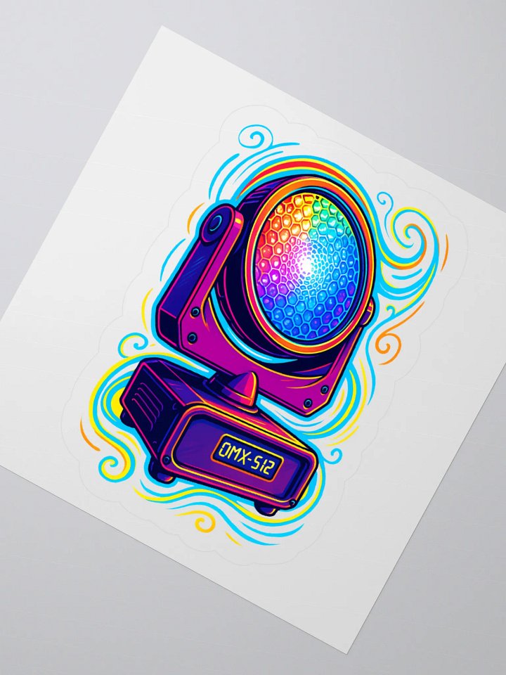 Theatrically Jerry: "Whimsical Bee-Eye" Moving Head Wash Light Stickers product image (6)