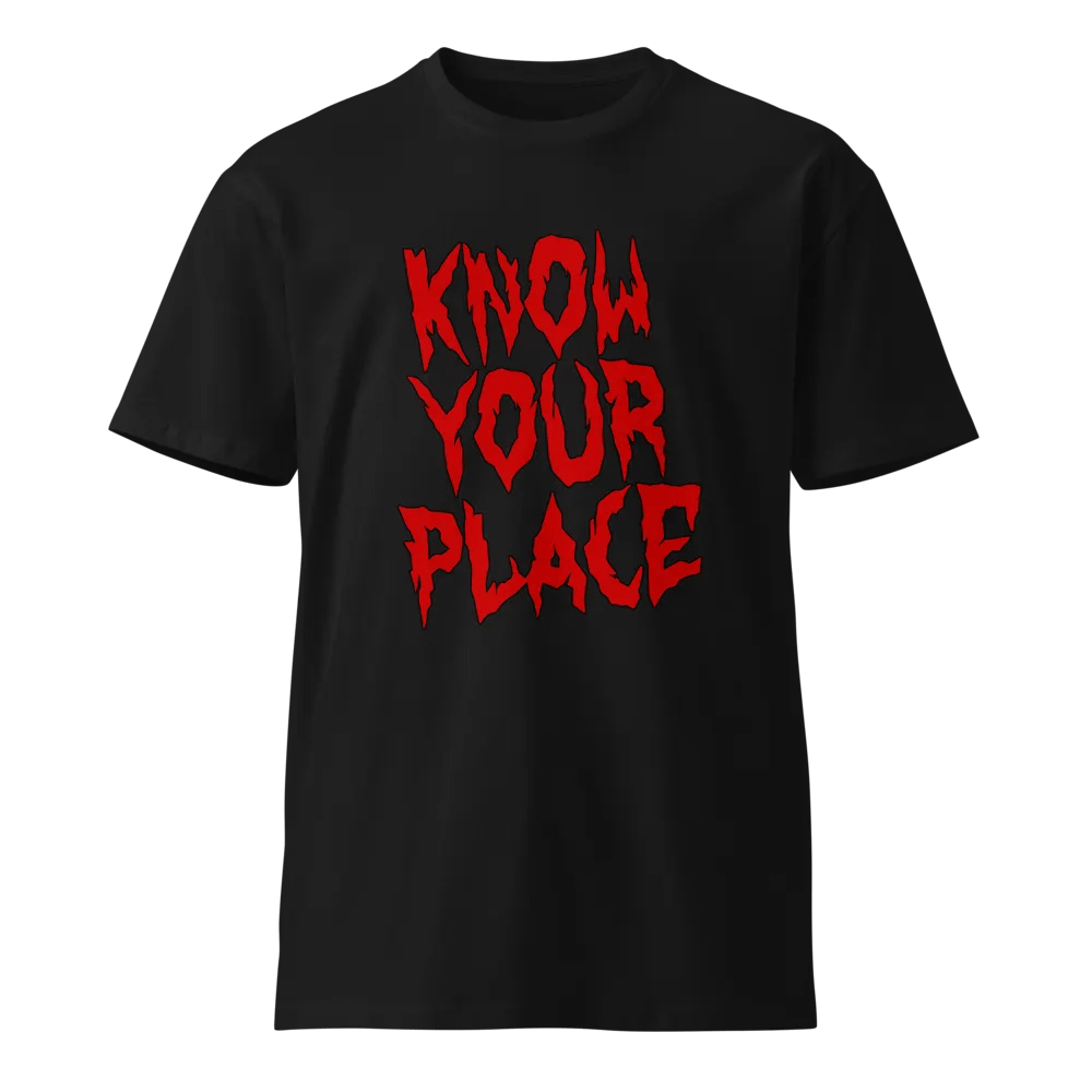 KNOW YOUR PLACE - AS Colour Unisex Premium T-Shirt product image (4)