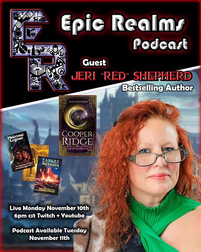 This Mondays guest for the Epic Realms podcast is a bestselling author, writer, and creator Jeri Shepherd. We are following u...