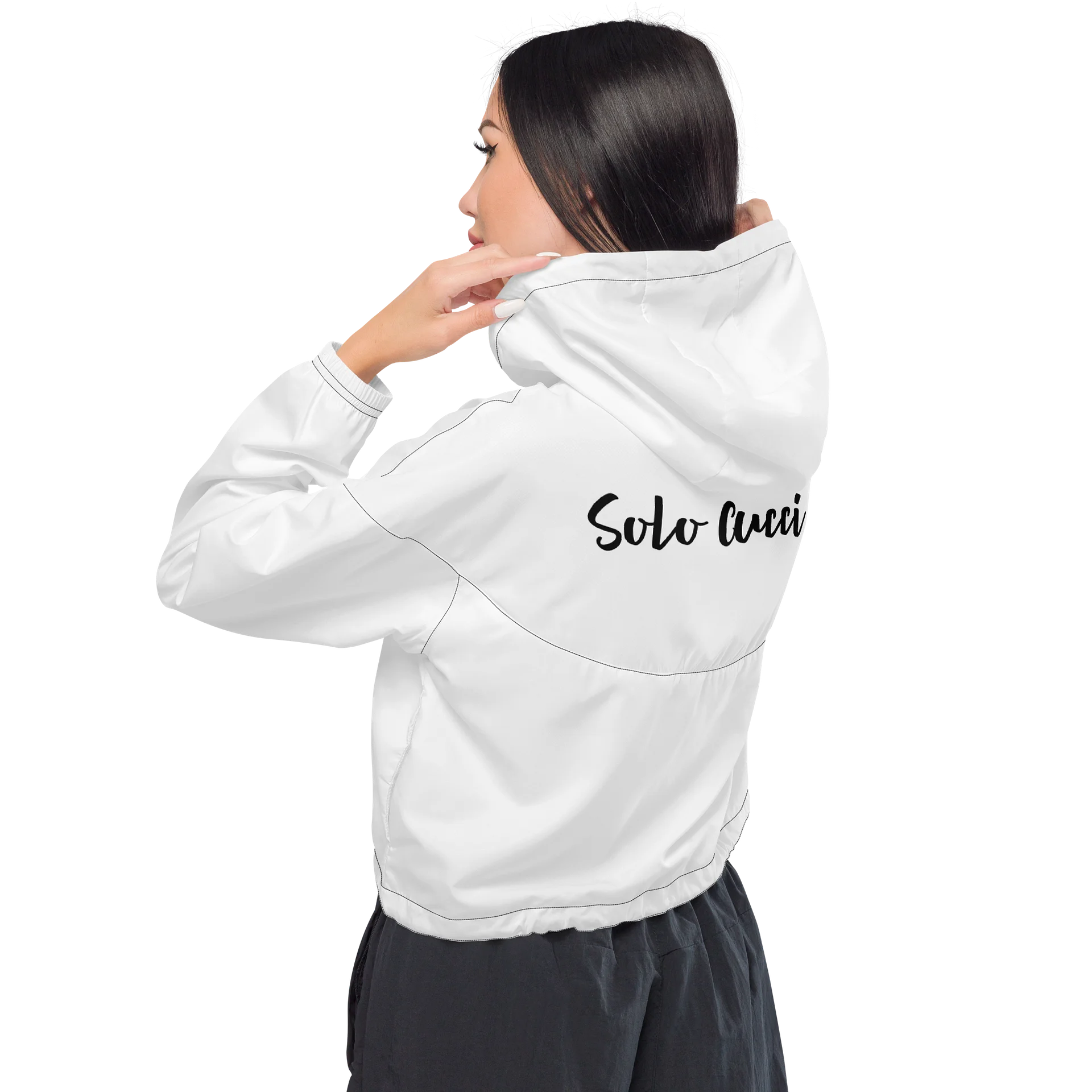 Chic Calligraphic Women's Windbreaker product image (1)