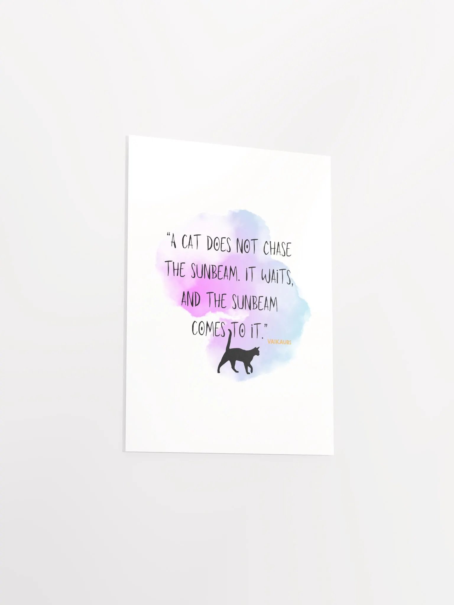 Vaikauri Wisdom Cat Artprint product image (12)