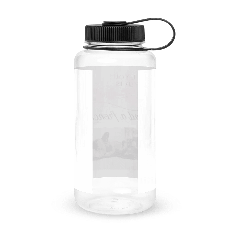 “All You Need is Love… and a Frenchie” Water Bottle - Sleeping French Bulldog Edition product image (2)